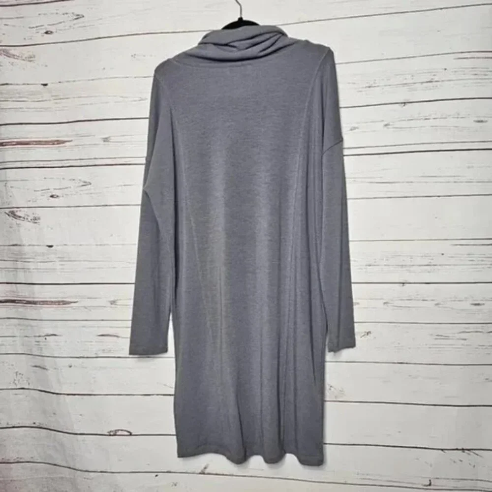 CAbi Cowl Neck Belted Dress Polyester Stretch Medium pullover luxury style soft - Picture 5 of 5